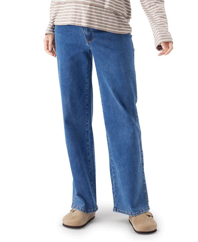 ライプマタニティ レディース ボトムス ジーンズズボン下 ワイドレッグ Ripe Maternity Kyle Wide Leg Jean インチ True Blue Wash True Blue 青色