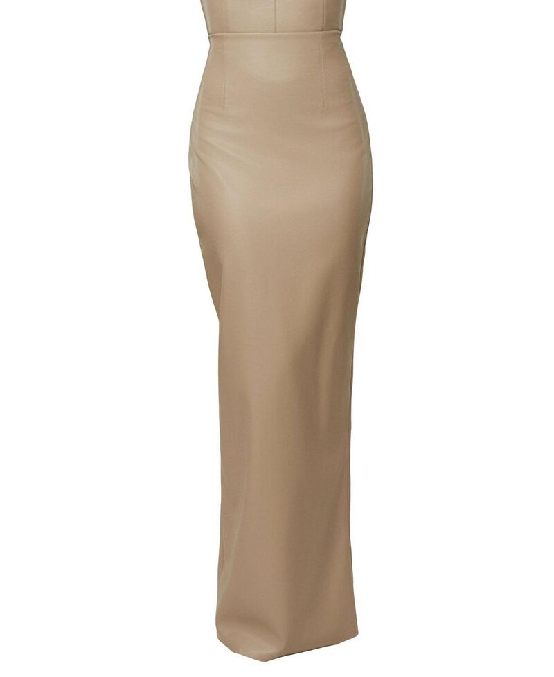 ジェイラックスレーベル レディース 下つ方スコート なめし革 JLUXLABEL Ace PU Leather Skirt Beige ベージュ