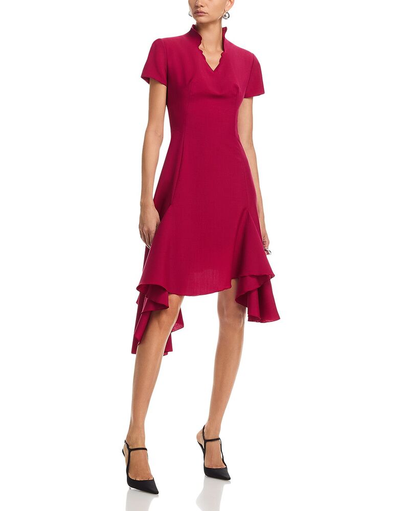 マックイーン レディース トップス 衣装 McQueen Asymetrical Hem Dress Bordeaux