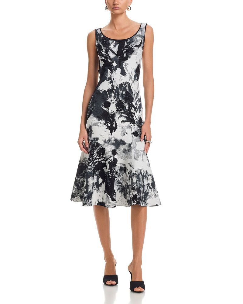 マックイーン レディース トップス 衣装 御花柄 MIDI 御花 McQueen Floral Jacquard Midi Dress White/Multi 白いこと