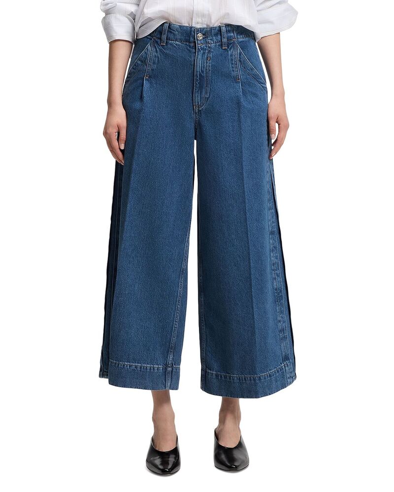 主任者 レディース ボトムス ジーンズズボン下 デニム BOSS Ferange Culotte Jeans インチ Open Blue 青色