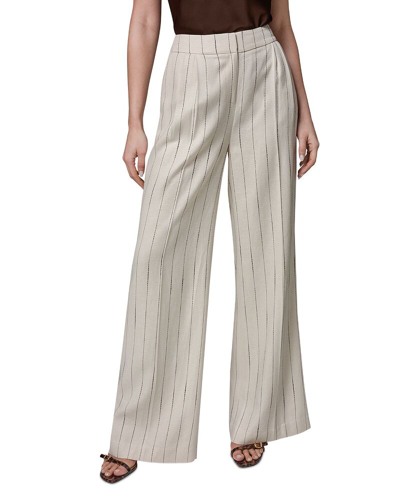 ダナ キャラン ニューヨーク州 レディース ボトムス 心地よいズボン下 ワイドレッグ Donna Karanew York High Waisted Wide Leg Pants Flax/Canyon