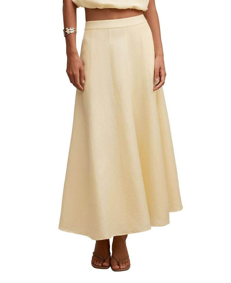エバーニュー レディース ボトムスカート Ever Newomen's Georgina Godet Skirt Spring Daffodil Set|ReVida 店