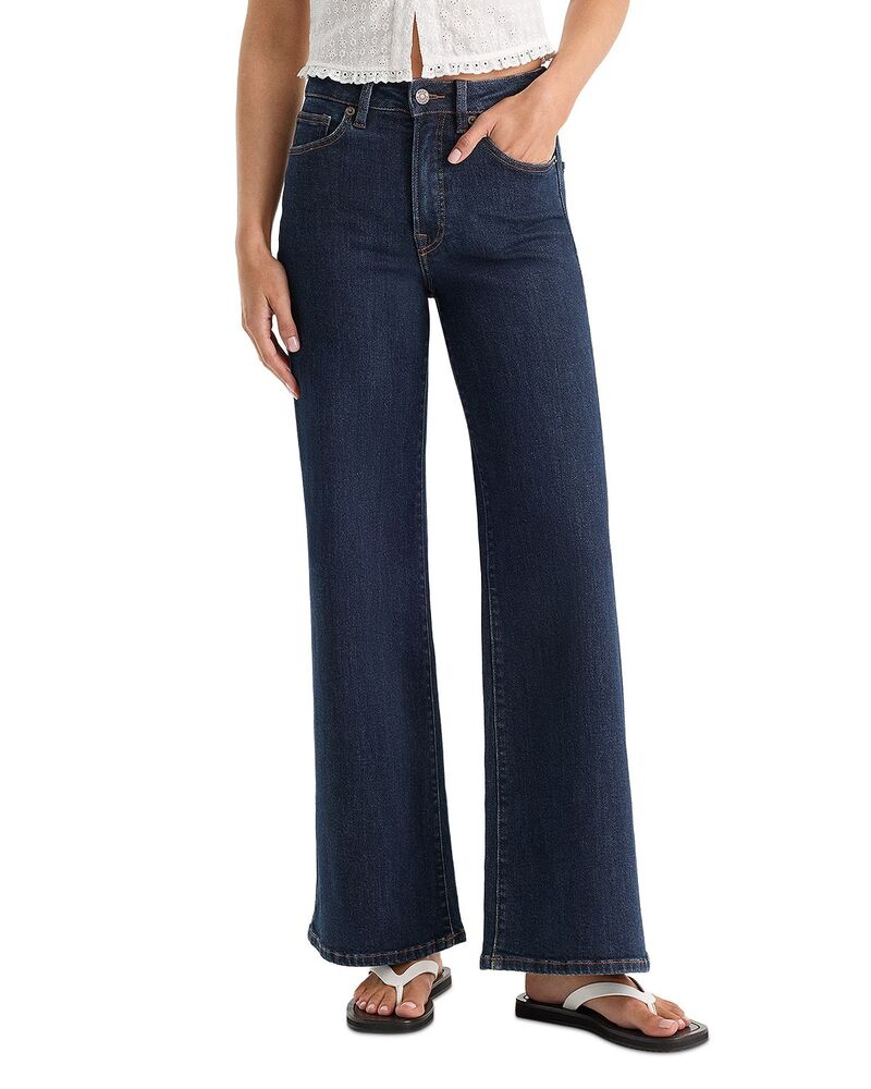 好ましいアメリカン レディース ボトムス ジーンズズボン下 ワイドレッグ アンクル デニム Good American Palazzo Wide Leg Ankle Jeans indigo1231 Indigo1231