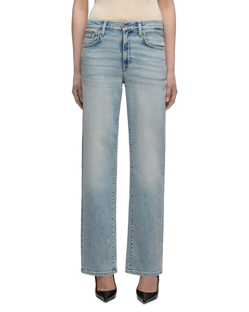 セブンフォーオールマンカインド レディース ボトムス ジーンズズボン下 デニム 7 For All Mankind Stovepipe High Rise Straight Jeans インチ Ghost Blue 青色
