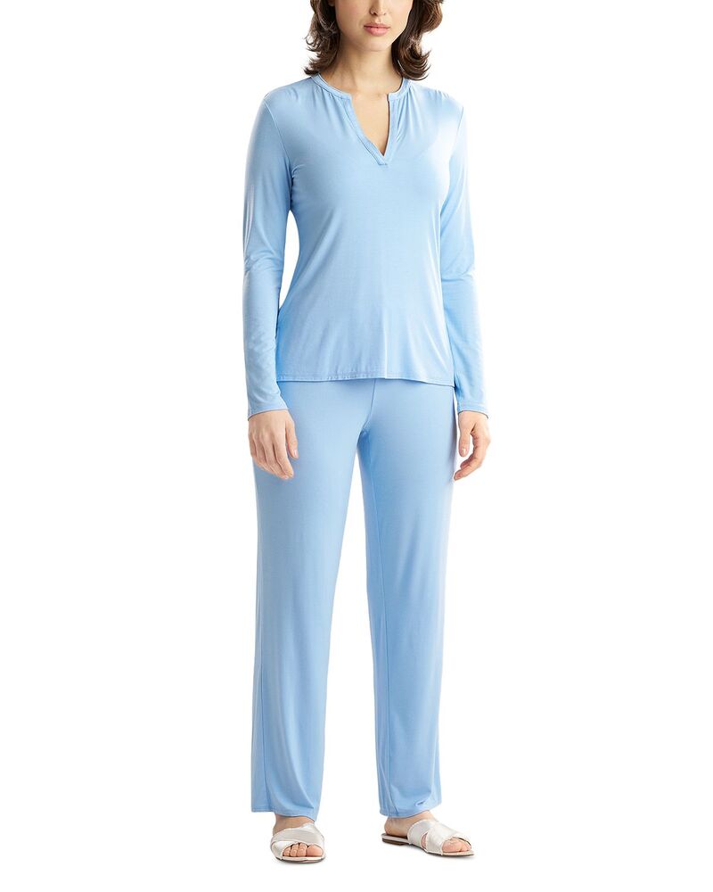 ナトリ レディース アンダーウェア ナイトウェア Natori Feathers Essentials Pajama Set Blue Jay ブルー|ReVida 店