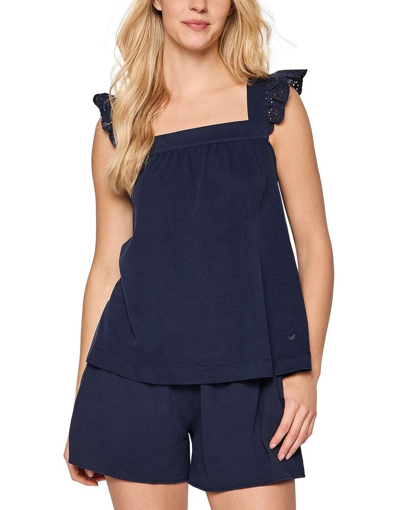 プティットプリュム レディース アウター パーカー・スウェット 遊撃手ズボン下 Petite Plume Clara Pajama Shortset Navy 米国海軍