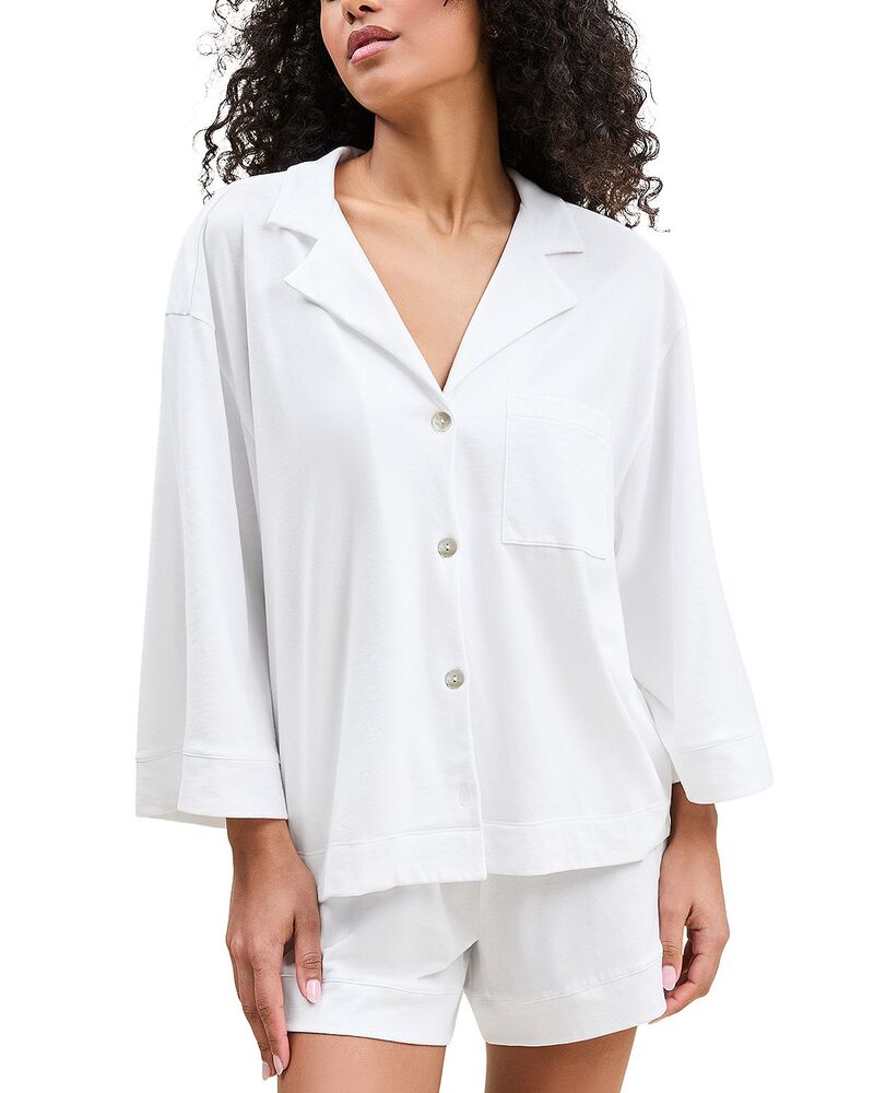プティットプリュム レディース アウター パーカー・スウェット Petite Plume Olivia Short Pajama Set White 白いこと