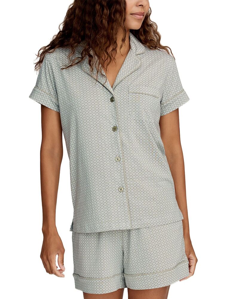 プティットプリュム レディース アウター パーカー・スウェット 綿織物 Petite Plume Pima Cotton Short Pajama Set インチ Sageo Green 緑であること