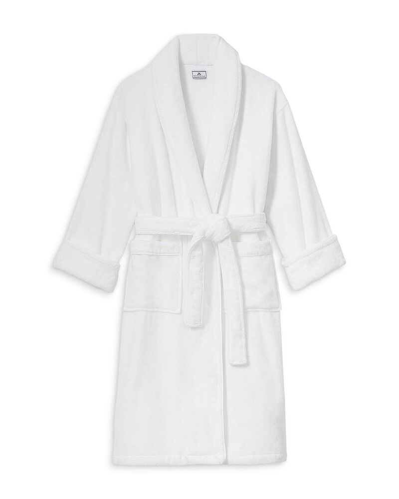 プティットプリュム レディース アンダーウェア ナイトウェア パイル Petite Plume Luxe Terry Bathrobe White ホワイト｜ReVida 店