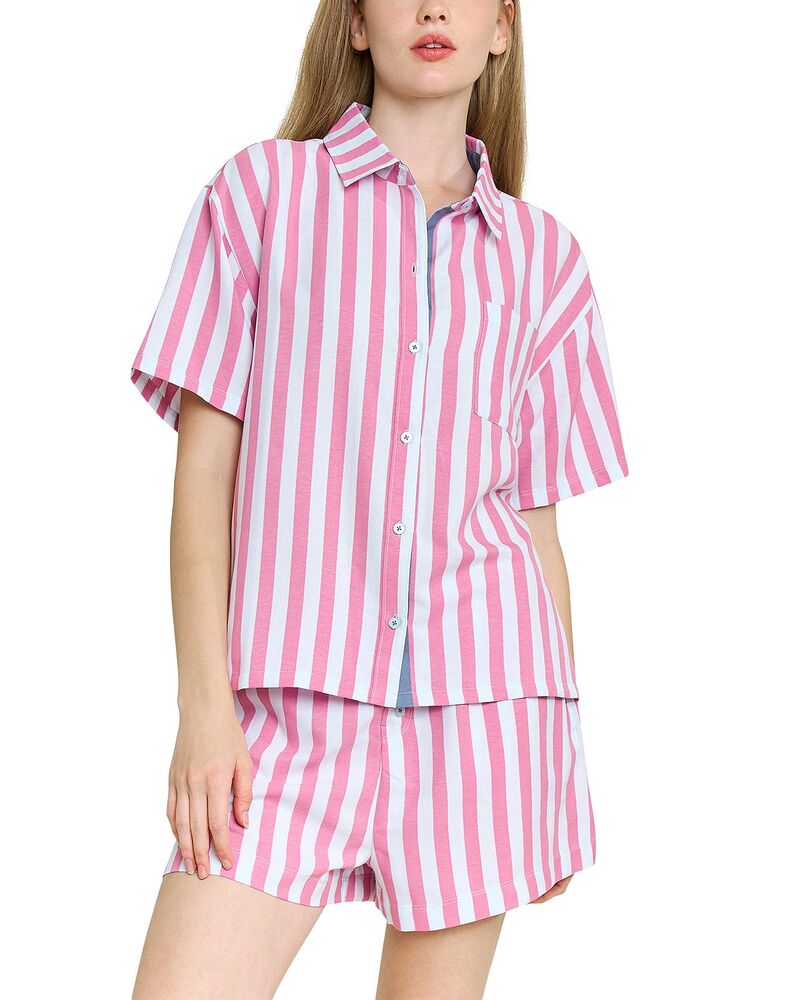 ハニーデュー インティメッツ レディース アウター パーカー・スウェット Honeydew Brunch Date Shortie Pajama Set Drift Stripe 縞模様