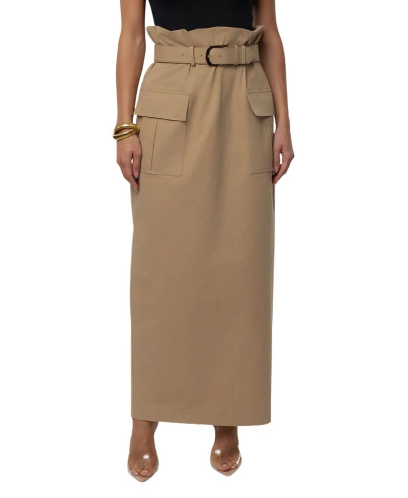 ジェイラックスレーベル レディース 下つ方スコート JLUXLABEL New Edge Cargo Skirt Beige ベージュ