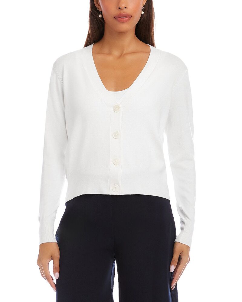 カレンケーン レディース アウター 編み物・スウェーター ジレー Karen Kane Cardigan Sweater Off White 象牙色