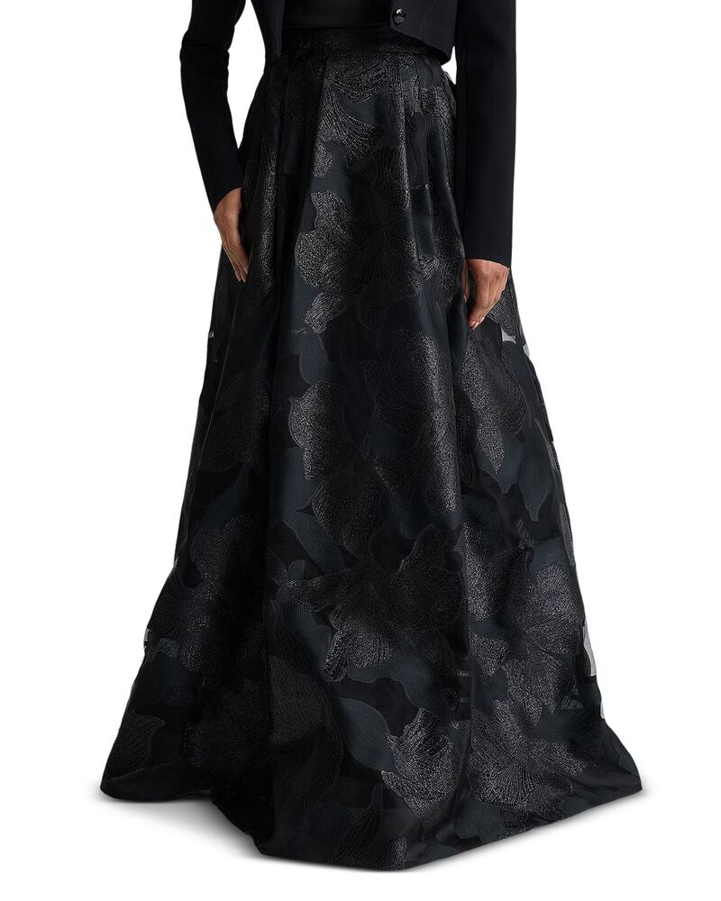 セントジョン レディース ボトムスカート フラワー柄 フラワー St. John Floral Burnout Organza Skirt Black ブラック｜ReVida 店