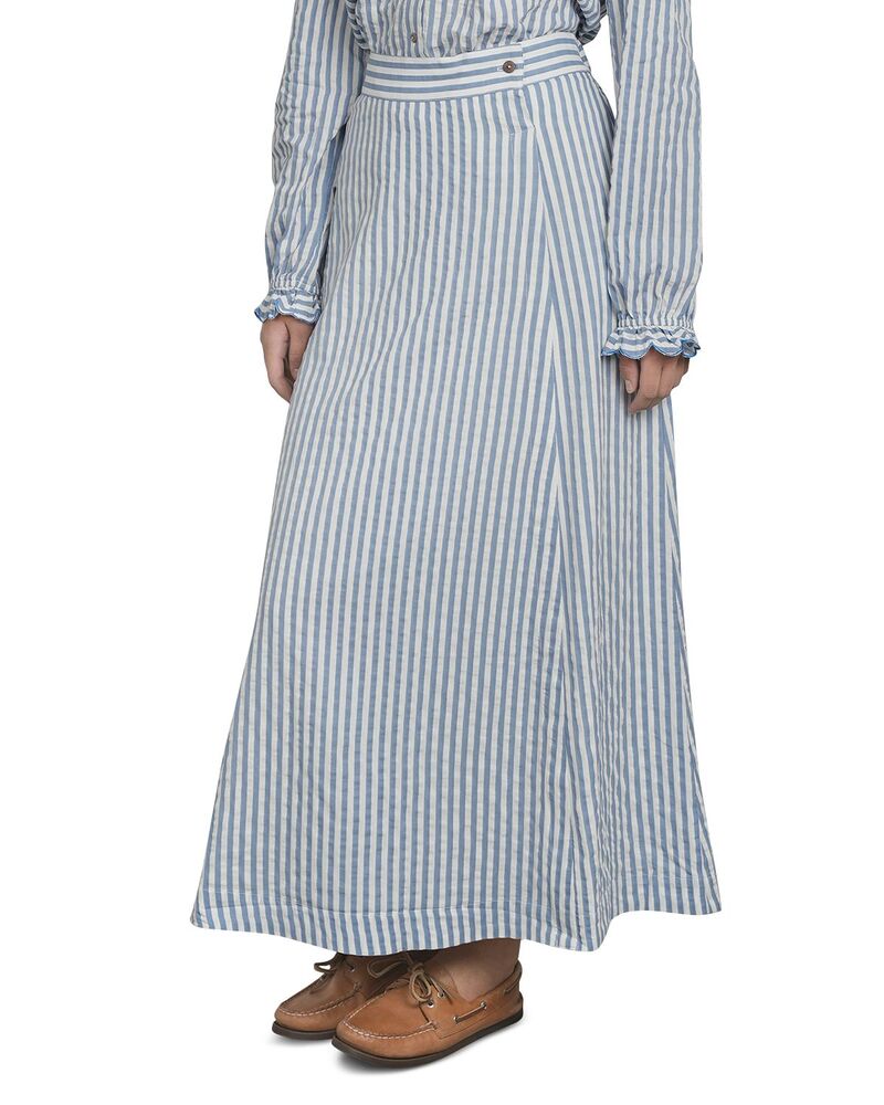 尖んがり レディース 下つ方スコート マキシ Point Wrap Maxi Skirt Nautical Blue 青色