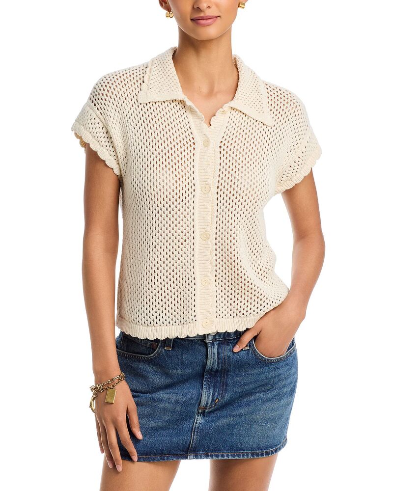 ヴェロモーダ レディース アウター カーディガン ポロシャツ Vero Moda Eliana Polo Cardigan Birch｜ReVida 店