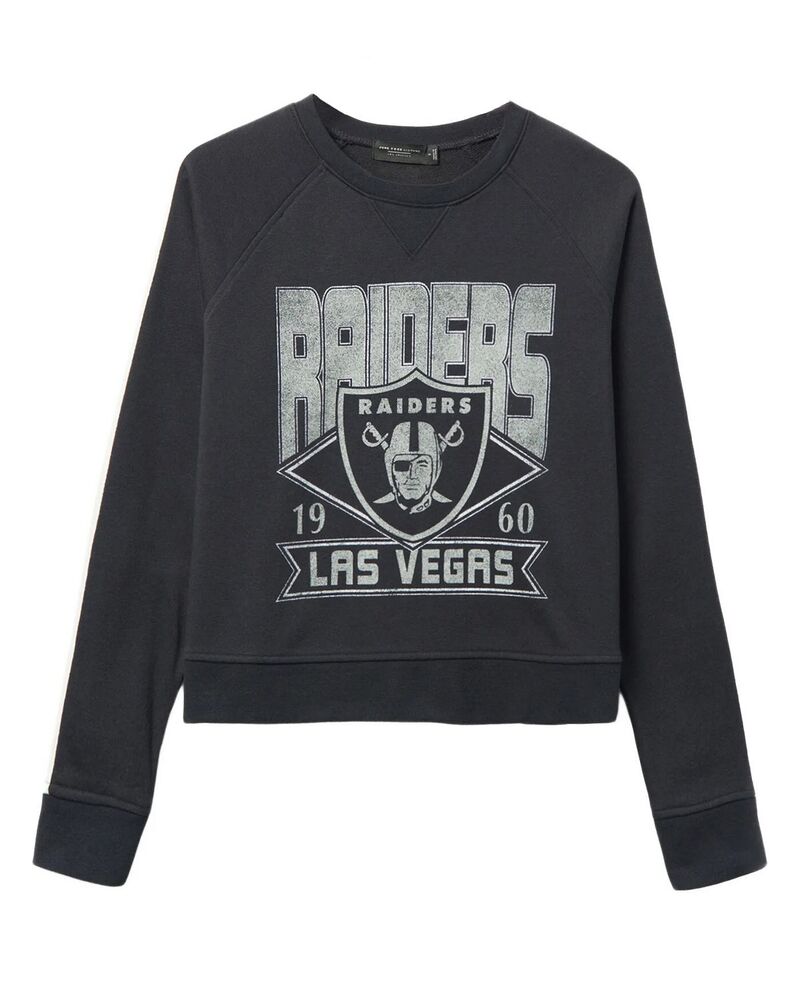 ジャンクフードクロージング レディース トップス プルオーバー Junk Food Clothing Women\u0027s NFLas Vegas Raiders Overtime Crew True Black 黒いこと