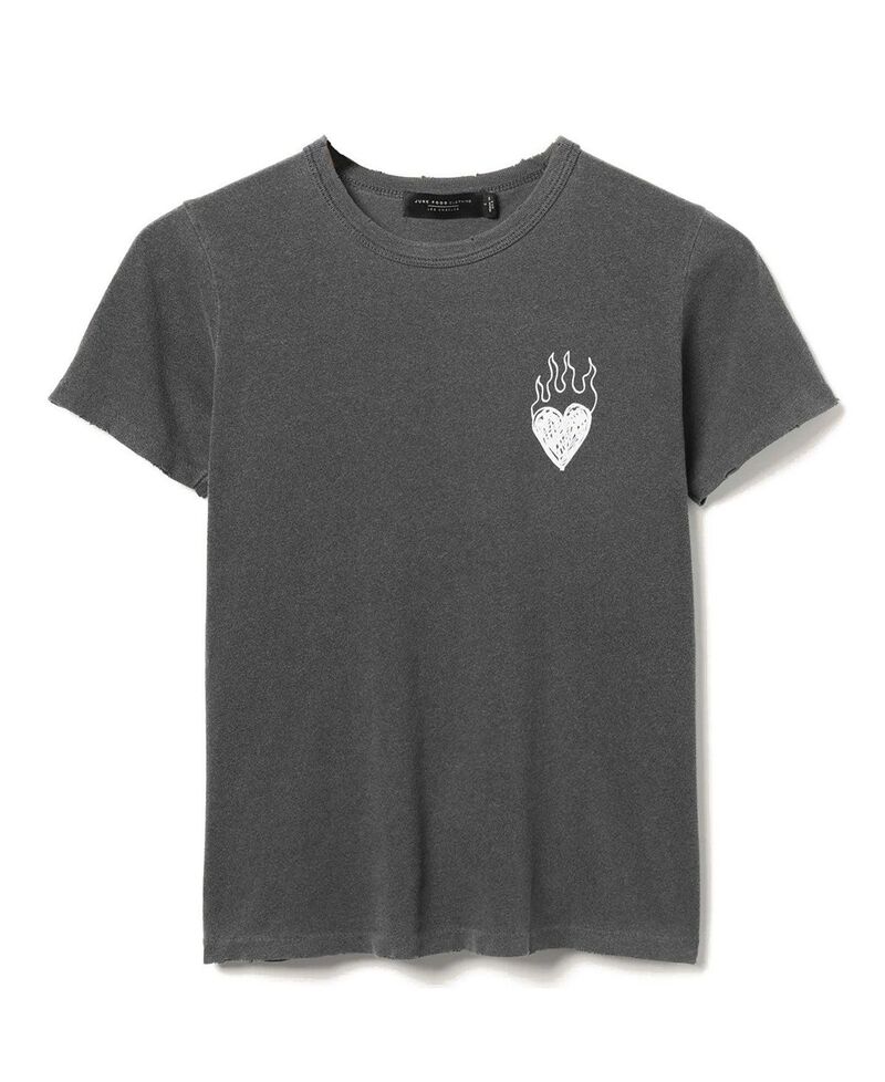 ジャンクフードクロージング レディース トップス Tシャツ Junk Food Clothing Women's Burning Love Original Tee Vintage Black ブラック｜ReVida 店