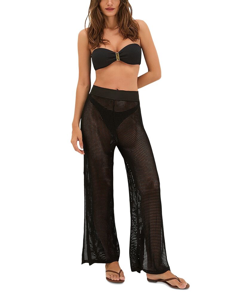ヴィックス パウラ ハーマニー レディース ボトムス カジュアルパンツ ViX Paula Hermanny Valerie Swim Cover-Upants Black ブラック｜ReVida 店