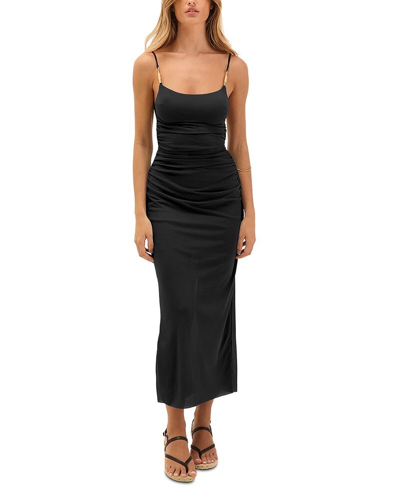 ヴィックス パウラ ハーマニー レディース トップス 衣装 MIDI ViX Paula Hermanny Lorena Midi Dress Black 黒いこと