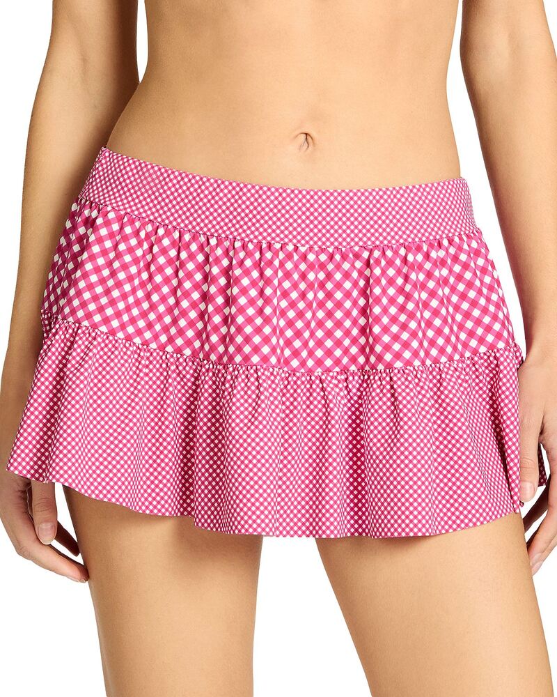 ロビンピッコーネ レディース 下つ方スコート Robin Piccone Brigitte Skirt Swim Cover-Up Dragon Fruit/Cream 皮膚軟化剤