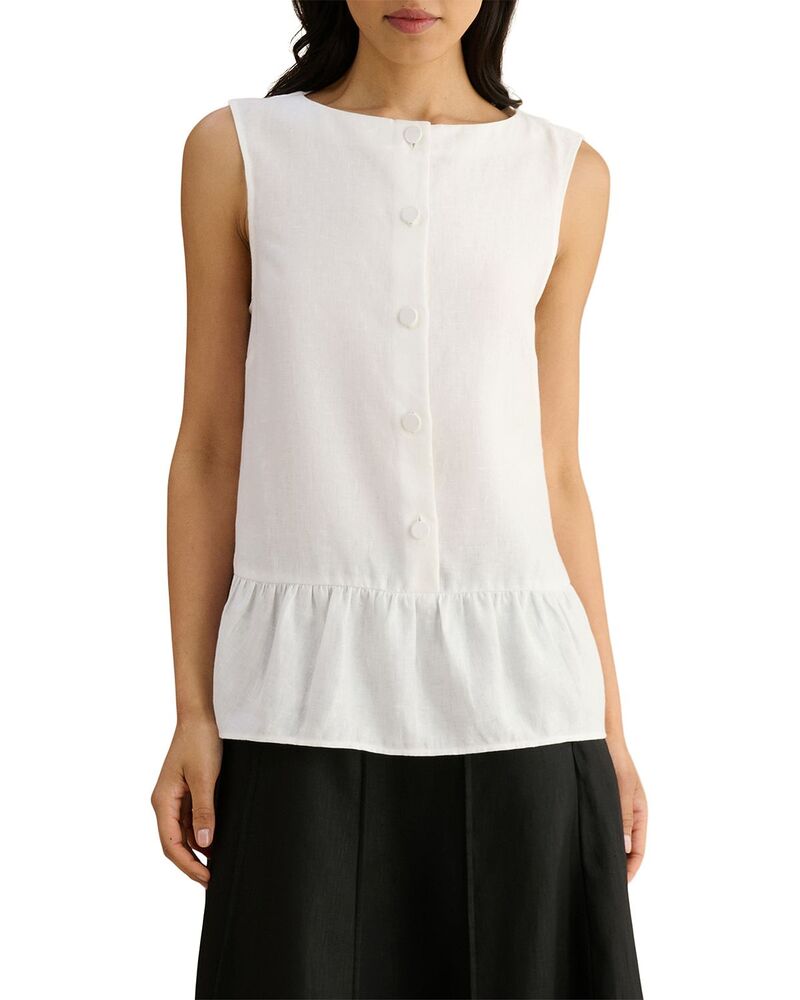 ホッブス英国の首都 レディース トップス プルオーバー 北の方ロバート・エドワード・リートップ HOBBS LONDON Saige Sleeveless Blouse Hobbs White 白いこと