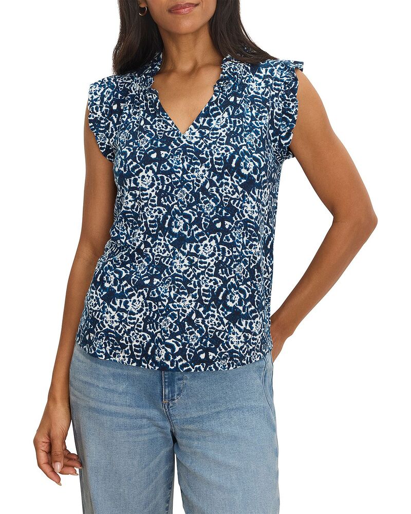 ニックプラスゾーイ レディース トップス プルオーバー NIC+ZOE Soft Sleeve Top Indigo Multi インディゴ