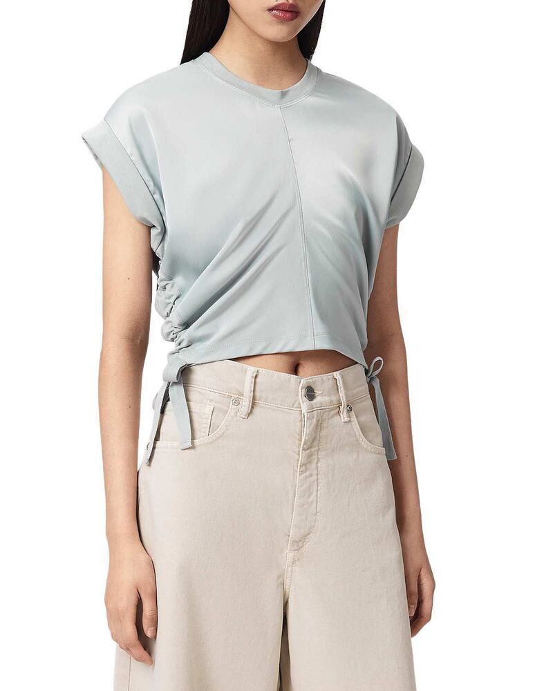 オールセインツ レディース トップス プルオーバー 繻子 ALLSAINTS Mira Satin Tee High Rise