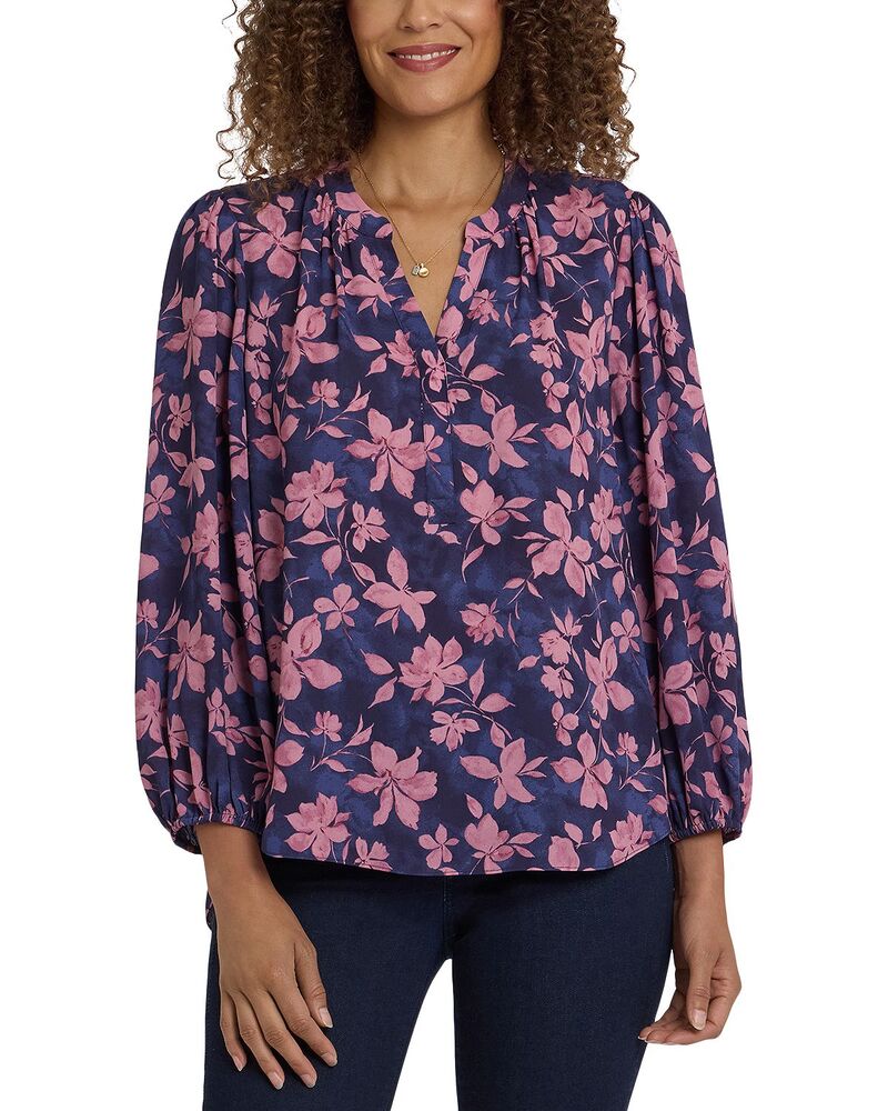 エヌワイディージェイ レディース トップス プルオーバー NYDJ Puff Sleeve Popover Shirt Felicita