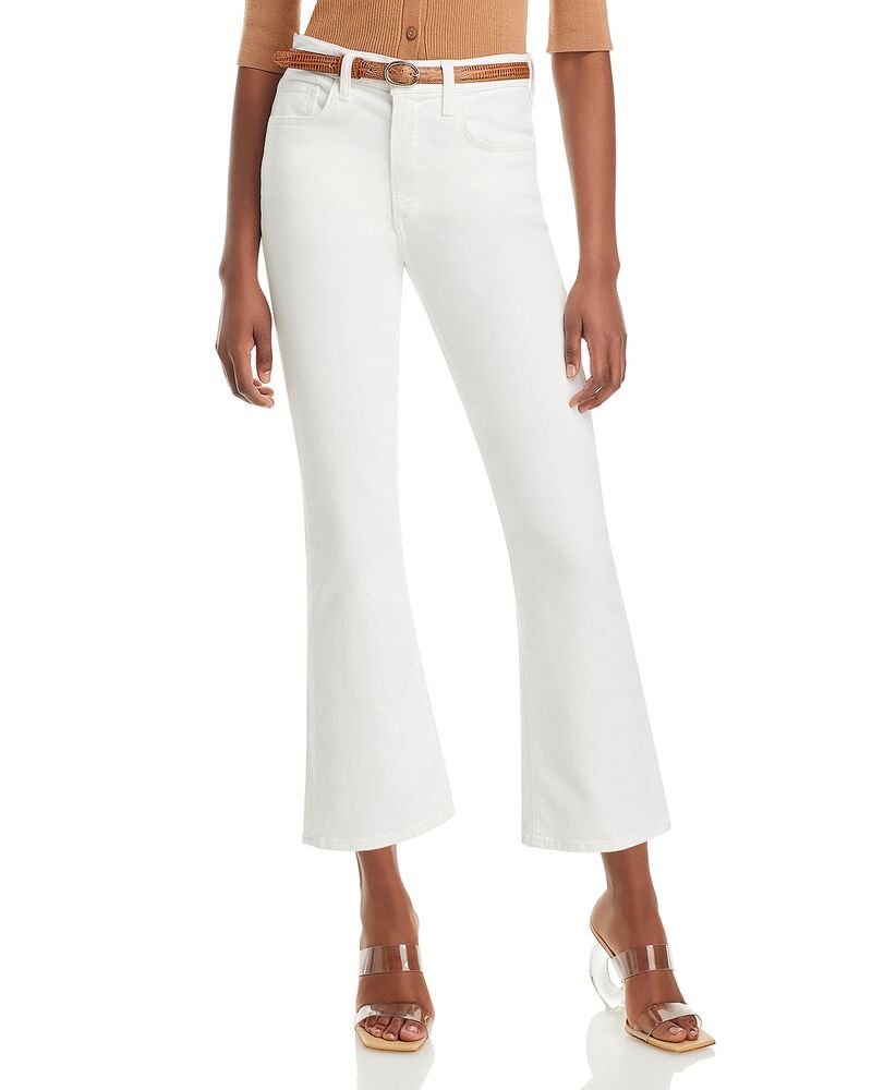 ジョーズジーンズ レディース ボトムス ジーンズズボン下 クロップド Joe\u0027s Jeans The Callie High Rise Cropped Flare Jeans White 白いこと