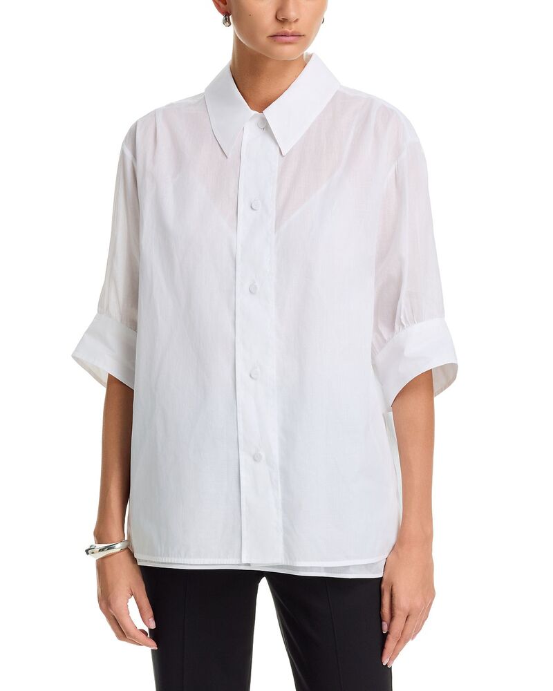 ジル・サンダー レディース トップス プルオーバー Jil Sander Boxy Short Sleeve Shirt Optic White 白いこと