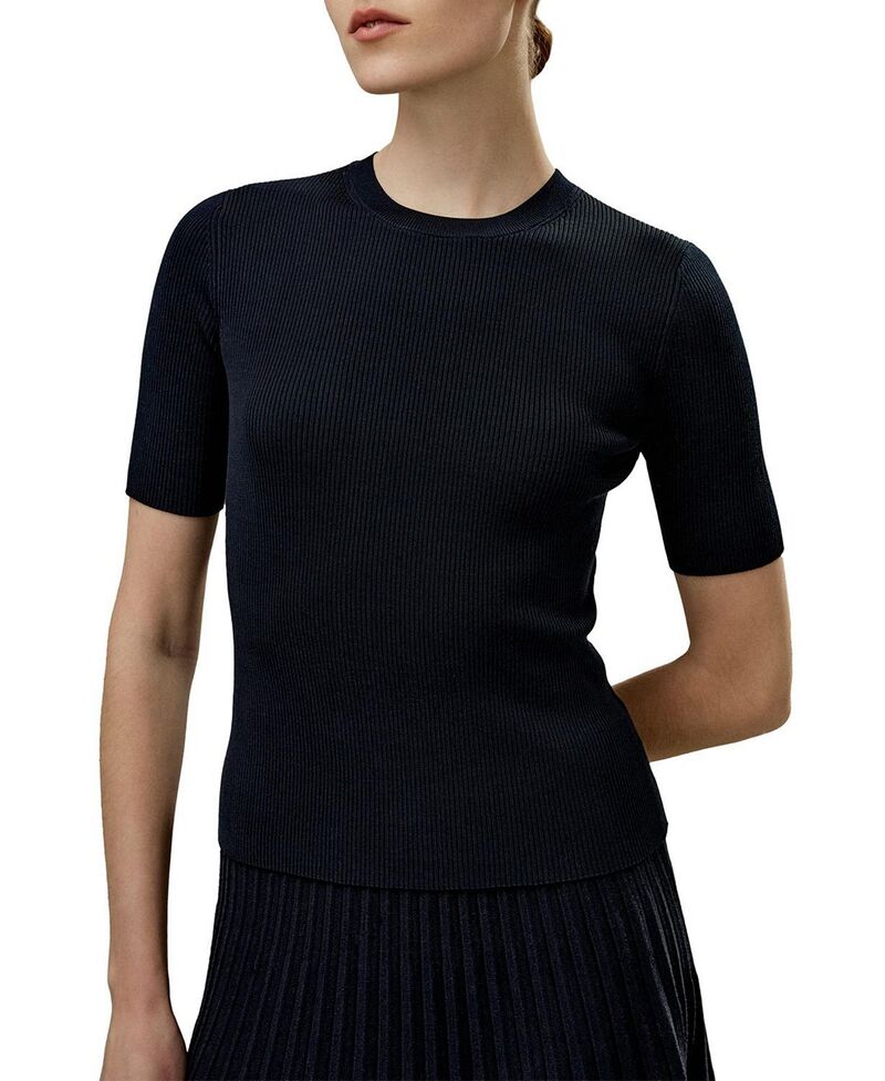 リリーシルク レディース トップス シャツ ニット LILYSILK Essential Silknitop Navy Blue ネイビー|ReVida 店