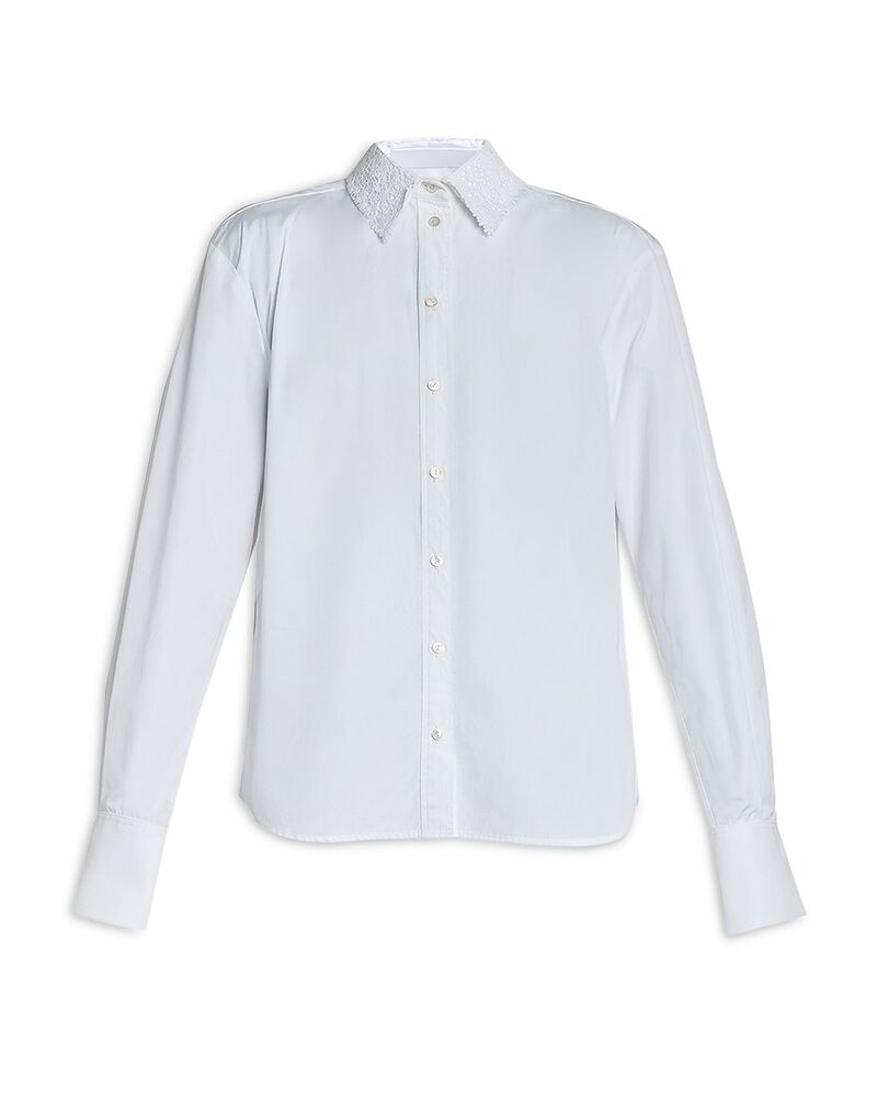 アーデム レディース トップス シャツ レース Erdem Lace Collar Shirt White ホワイト｜ReVida 店 105,900円