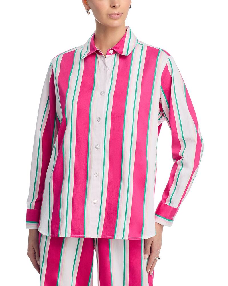 フレンチコネクション レディース トップス プルオーバー FRENCH CONNECTION Alexistriped Poplin Shirt Havana Stripe 縞模様