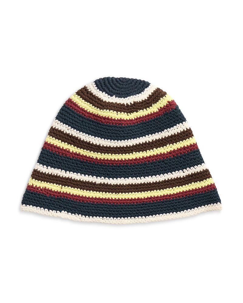 メイドウェル レディース 佩び物 かぶり笠 Madewell Crochet Bucket Hat Classic Navy 米国海軍
