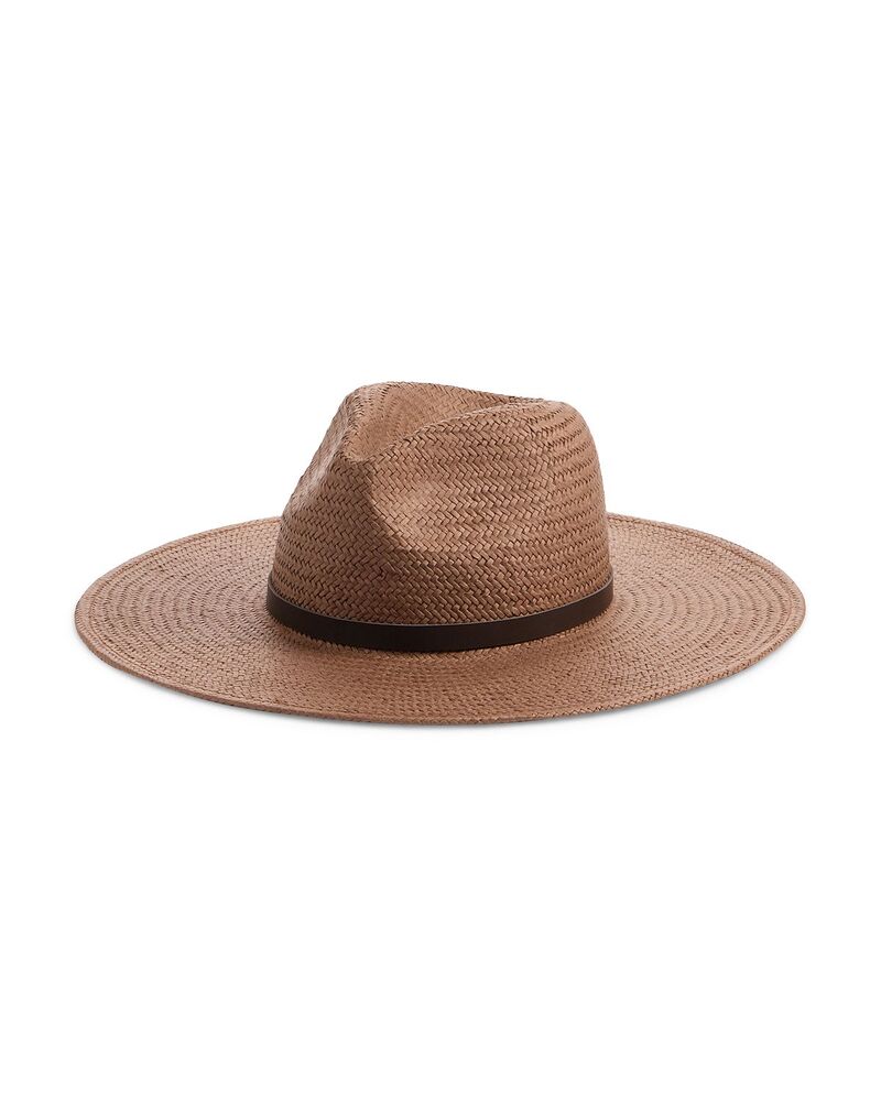 メイドウェル レディース 佩び物 かぶり笠 Madewell Easy Pinch Woven Straw Hat Dark Carob