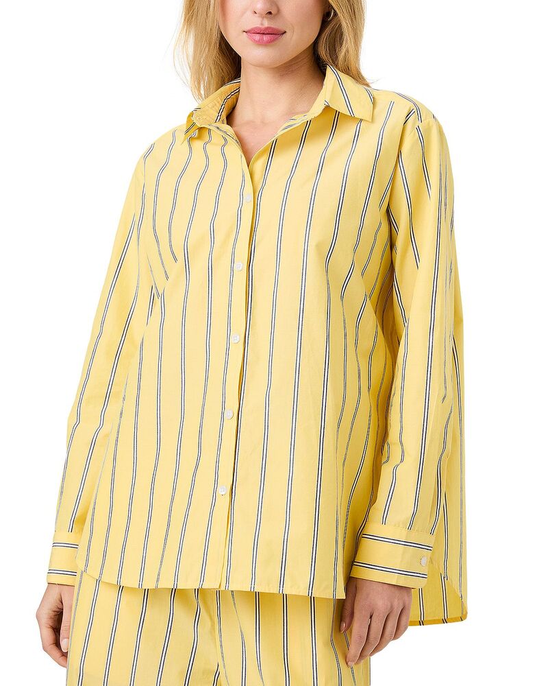 フレンチコネクション レディース トップス プルオーバー FRENCH CONNECTION Rhodes Pop Nico Strip Shirt Daisyellow 黄色