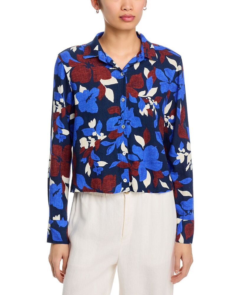 ベラダール レディース トップス プルオーバー 名取り草落ちこむ Bella Dahl Button Down Shirtropical Floral Print