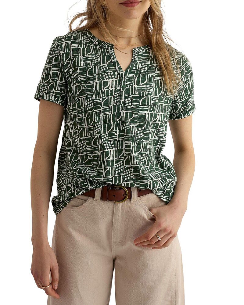 シーソルトコーンウォール レディース トップス プルオーバー Seasalt Cornwall Waterflow Short Sleeve Top Wallines Treetop