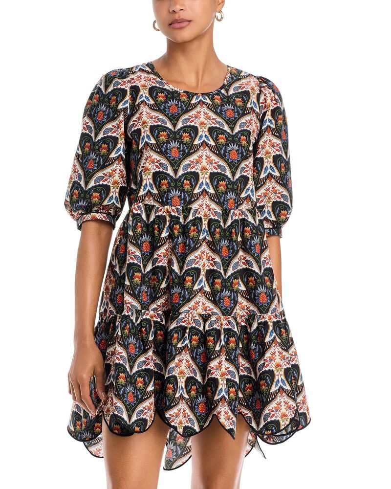 耕園 レディース トップス 衣装 ミニ FARM Rio Porcelain Birds Mini Dress Porcelain Birds Black 黒いこと