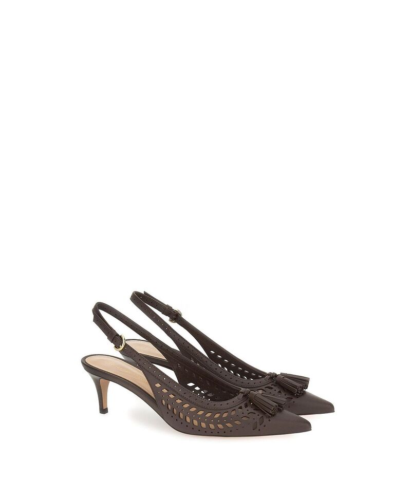 ジャンヴィト ロッシ レディース シューズ パンプス Gianvito Rossi Women\u0027s Feslingback Pumps Dark Brown Calf Leather 赤銅色