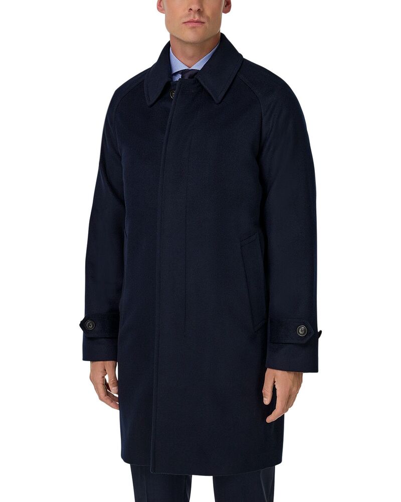 ボッジミラノ メンズ アウター 厚地の外套 Boggi Milano Cashmere Blend Coat Navy Blue 米国海軍