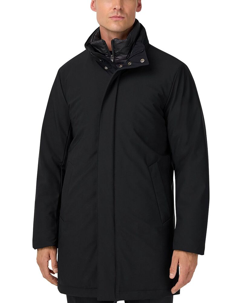 ボッジミラノ メンズ アウター 厚地の外套 Boggi Milano Padded Removable Bib Car Coat Dark Navy 米国海軍