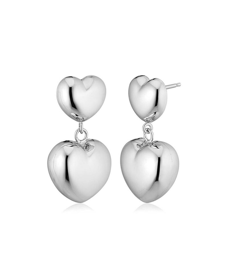 オラディナ メンズ 佩び物 ピアス・イヤリング Oradina Sterling Silver Lover Statement Drop Earringsilver しろがね色