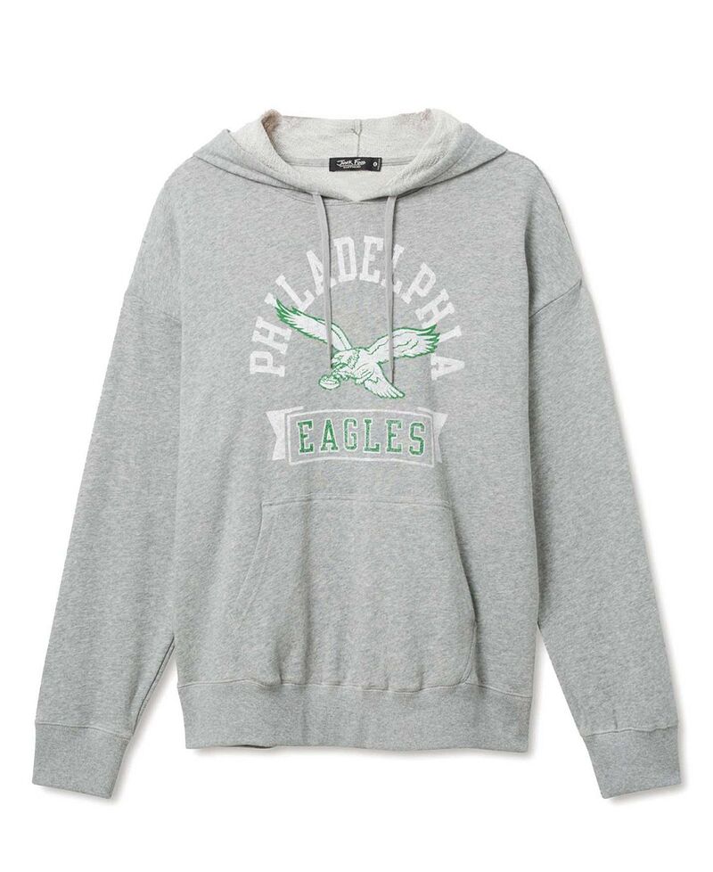 ジャンクフードクロージング メンズ アウター パーカー・スウェット Junk Food Clothing Unisex NFL Philadelphia Eaglescrimmage Hoodie Heather Grey 薄墨色