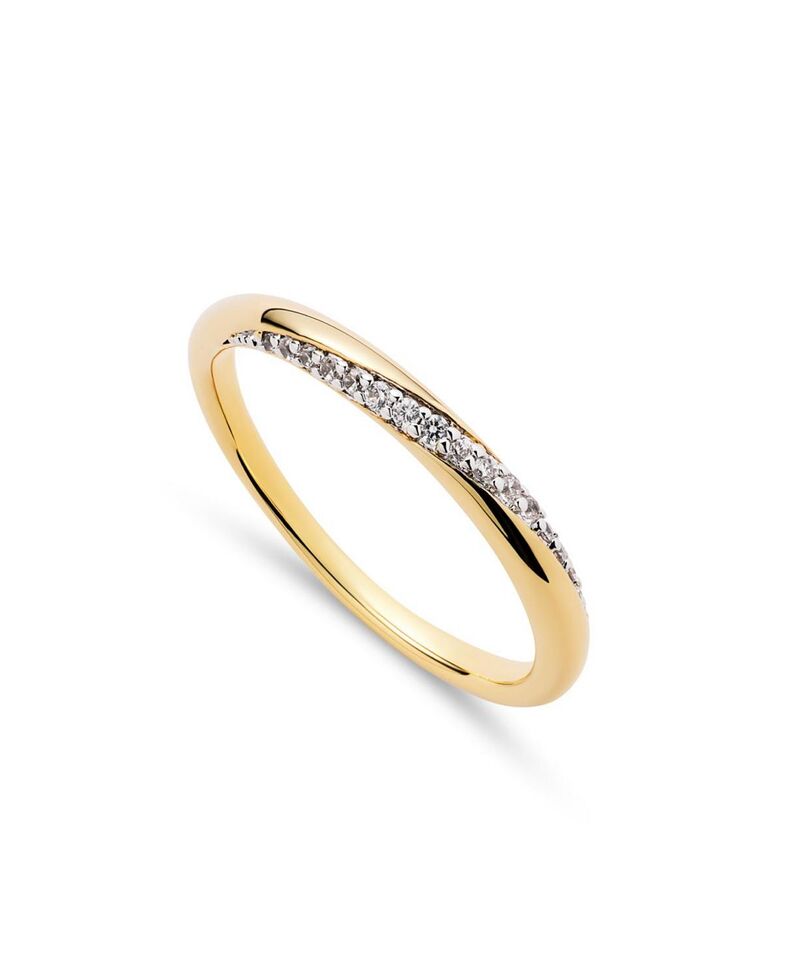 アナルイサ レディース アクセサリー リング Ana Luisa Kira Slim Gold Band Ringold ゴールド｜ReVida 店