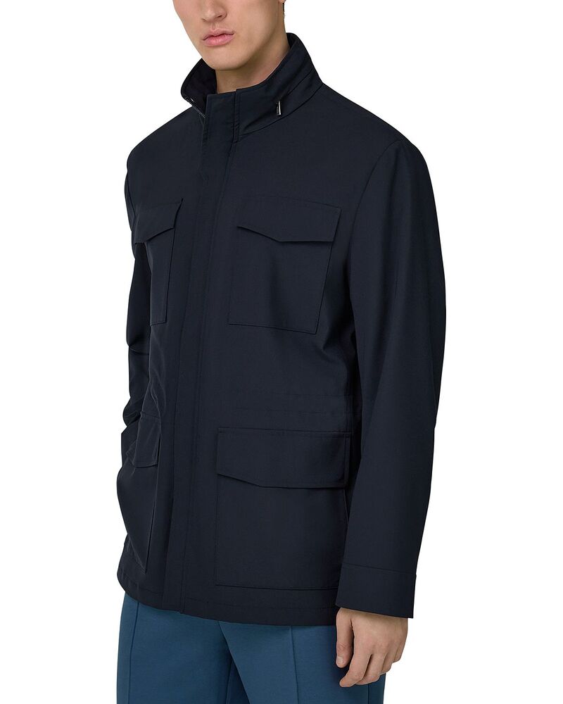 ボッジミラノ メンズ アウター 上衣・上衣 レギュラー填まる 羊毛 Boggi Milano Regular Fit Wool Field Jacket Navy Blue 米国海軍