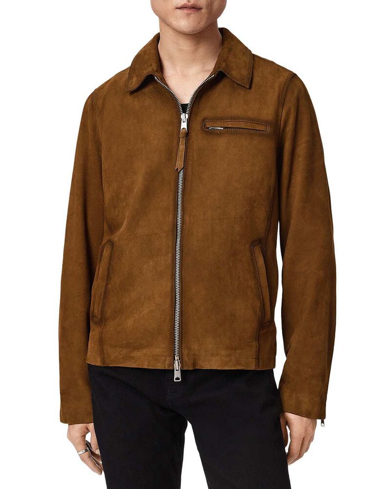 オールセインツ メンズ アウター 上衣・上衣 ALLSAINTS Ashwood Jacketan Brown 赤銅色