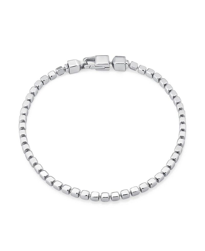オラディナ レディース アクセサリー ブレスレット・バングル・アンクレット Oradina Sterling Silver Cube Link Bracelet Silver シルバー|ReVida 店