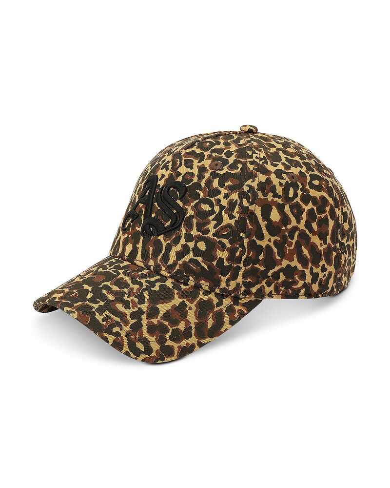 オールセインツ レディース 佩び物 かぶり笠 刷り上げる 旗がしら ALLSAINTS Gothic Leopard Print Baseball Cap Tan/Black 黒いこと